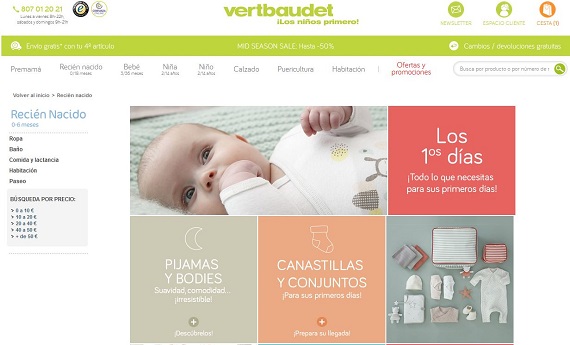 Vert Baudet Recién nacido