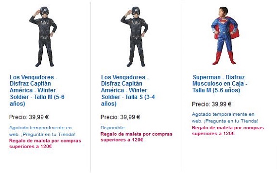 Catálogo Toysrus disfraces