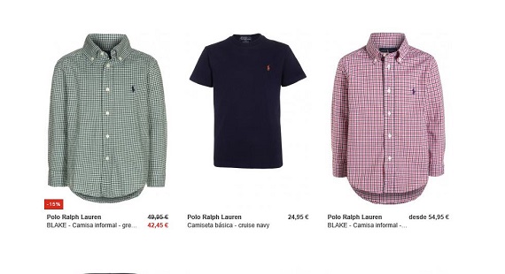 Ralph Lauren polos y camisas para niños