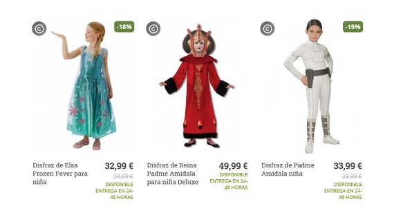 disfraces de carnaval precios