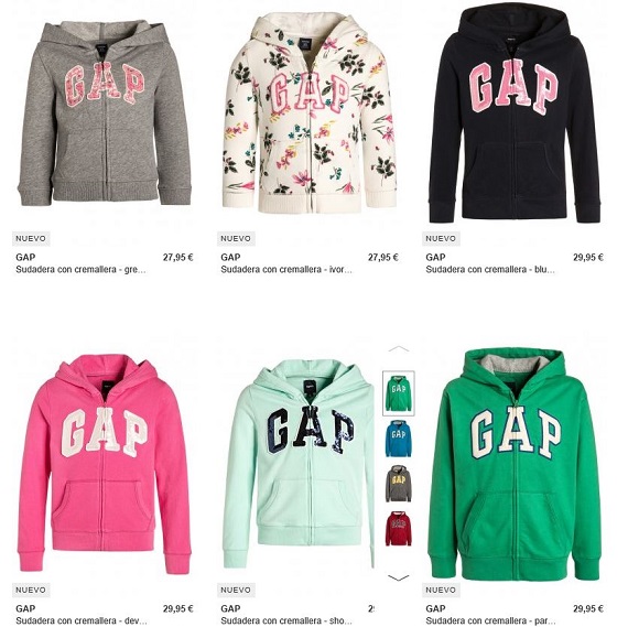 GAP sudaderas