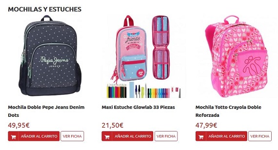 comprar mochilas escolares