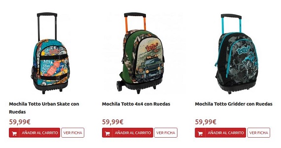 mochilas escolares con ruedas