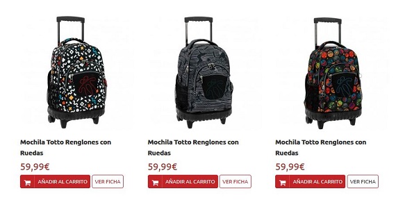 mochilas escolares totto