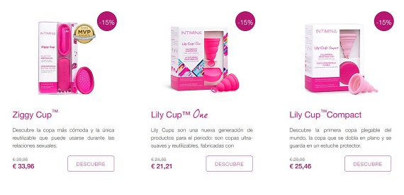 intimina copa menstrual precio